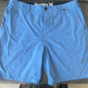 Men’s Blue Hurley Phantom, 4-way stretch walkshort . 32”W wet or dry, the best!